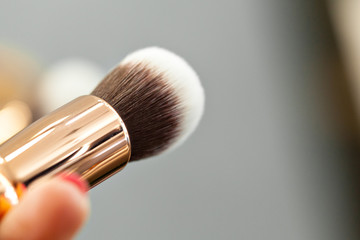 brush and powder