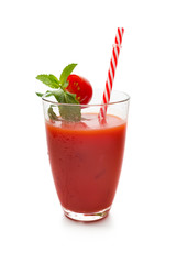 Fresh vegetable smoothie. Tomato juice