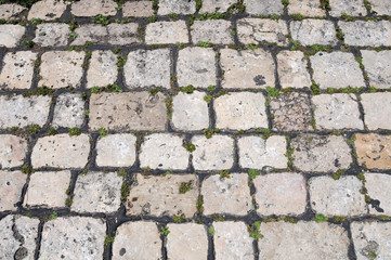 altes Kalksteinpflaster