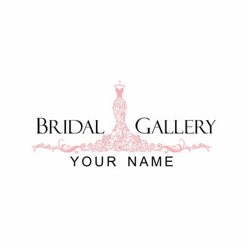 Dress Boutique Bridal Logo Template Illustration Vector Design