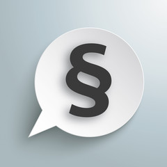 Round Paper Speech Bubble Paragraph