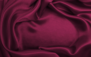 Obraz premium Smooth elegant pink silk or satin luxury cloth texture as abstract background. Luxurious background design