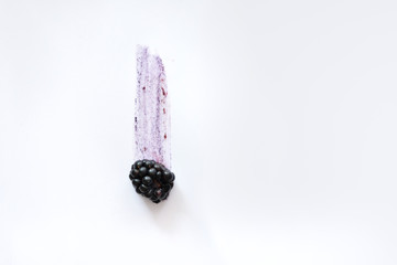 Smeared blackberry minimalistic poster