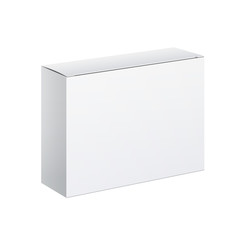 White Package carton Box. For Software