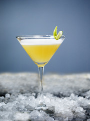 Glass of healthy lemonade