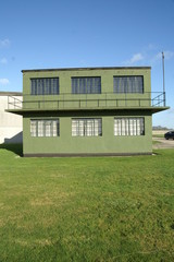 world war 2 military airfield control tower, yorkshire 