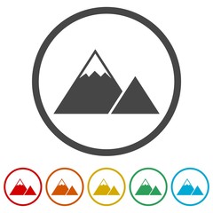 Mountain Icons set - Illustration