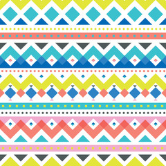 Seamless Chevron background with colorful design