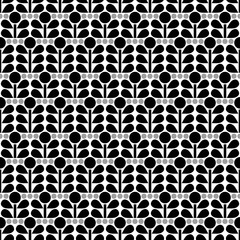 Retro organic background. Seamless pattern.Vector. レトロ植物パターン