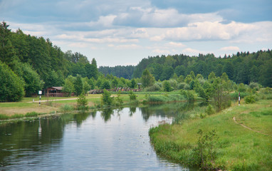 Fototapeta na wymiar Augustow Canal Poland, Belarus.