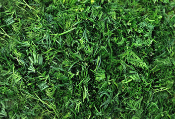 dill chopped, sliced greenery (background, texture)
