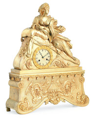 antique bronze clock