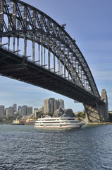 Naklejka premium A View of Harbor Bridge in Sydney, Australia