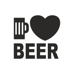 beer logo heart