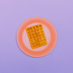 Wafer. Minimal design Art Candy colors