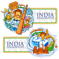 Indian background showing its incredible culture and diversity for 15th August Independence Day of India