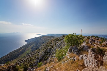 Beautiful view from the top of sveti Nikola mount.