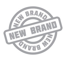 Obraz premium New Brand rubber stamp. Grunge design with dust scratches. Effects can be easily removed for a clean, crisp look. Color is easily changed.