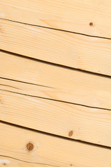 Yellow natural wood planks texture and background.