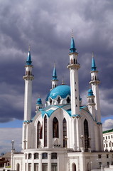 Fototapeta na wymiar Kul Sharif mosque in Kazan Kremlin. Republic of Tatarstan. Russia.