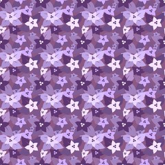 Seamless floral pattern in lilac colors