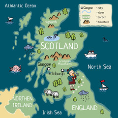 map of Scotland