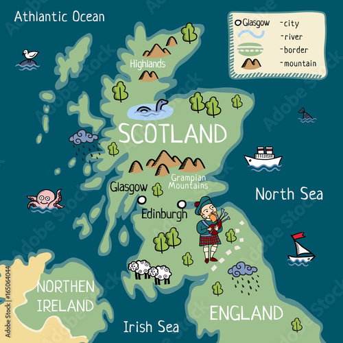 "map of Scotland" obrazów stockowych i plików wektorowych