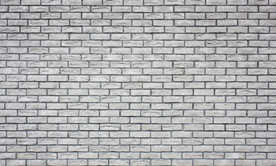 Fototapeta na wymiar Old grunge brick white wall background