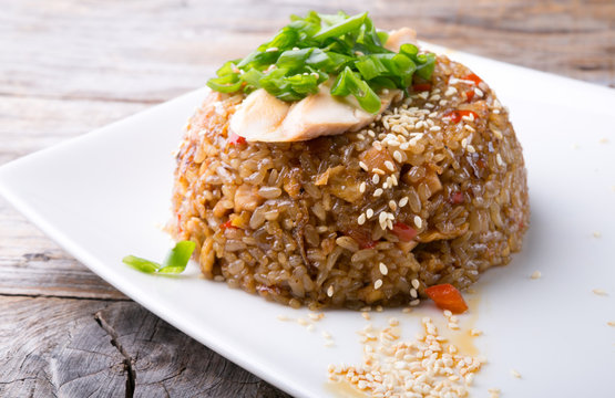 Fried rice with meat