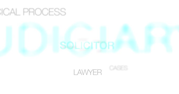 Legal advice. Modern blue Text Animation. 