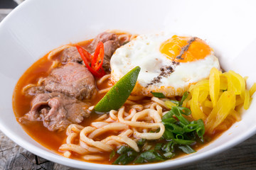 Asian noodles soup