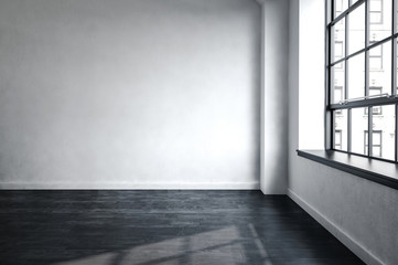 Bare unfurnished room in an urban apartment