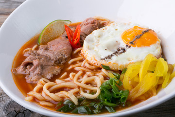Asian noodles soup