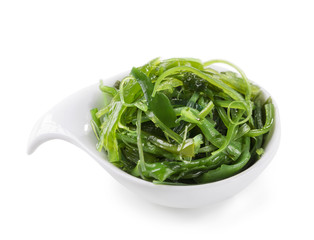 Japanese seaweed salad in a bowl
