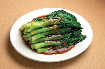 Stir-fried chinese broccoli with oyster sauce