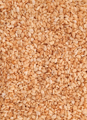 Crisped rice breakfast cereal background