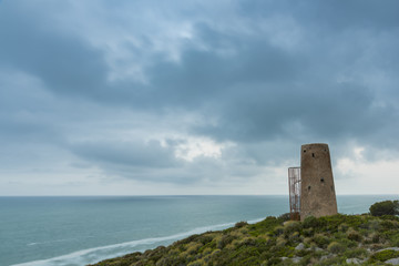 Fototapeta na wymiar La Corda tower (Oropesa del Mar, Castellon - Spain).