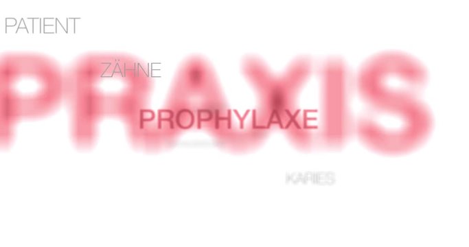 Text Animation. Intro f&uuml;r eine Zahnarztpraxis.