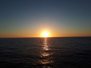 Naklejka premium Coucher du soleil à Minorque