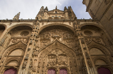 Fototapeta na wymiar Old Cathedral of Salamanca, Spain