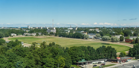 Obraz premium Scenic summer panorama of the city Tallinn, Estonia