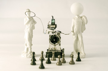 Mensch und Roboter