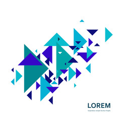 Abstract geometric background with modern overlapping triangles