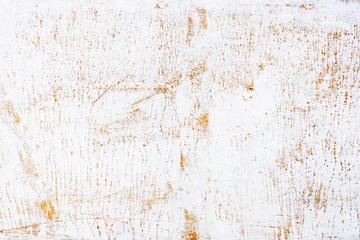 Background of white rusty metal texture