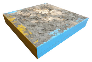 Sandbox isolated on white background