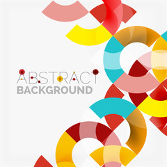 Fototapeta premium Colorful rings on grey background, modern geometric pattern design