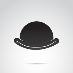 Bowler vector icon.