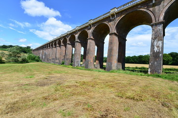 A railway viaduct in West Sussex England
