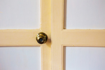 Brass Knob Door Vintage Retro