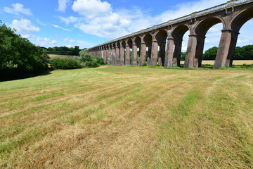 Fototapeta premium A railway viaduct in West Sussex England 